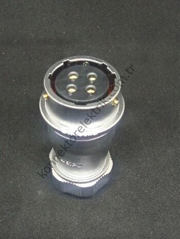 WEIPU WY24K4ZE 4 Pin IP67 Metal Kasa Bayonet Karşıt Kablo Tipi Dişi Su Geçirmez Konnektör