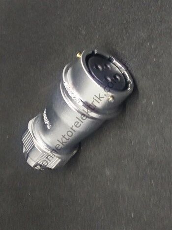 WEIPU WY24K4ZE 4 Pin IP67 Metal Kasa Bayonet Karşıt Kablo Tipi Dişi Su Geçirmez Konnektör
