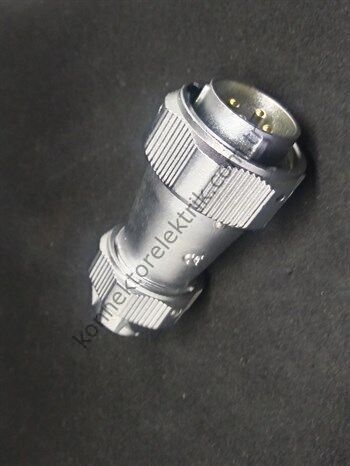 WY24J4TE IP67 Metal Bayonet Kablo Tipi Konnektör