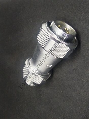 WEIPU WY24J4TE 4 Pin IP67 Metal Kasa Bayonet Kablo Tipi Erkek Su Geçirmez Konnektör