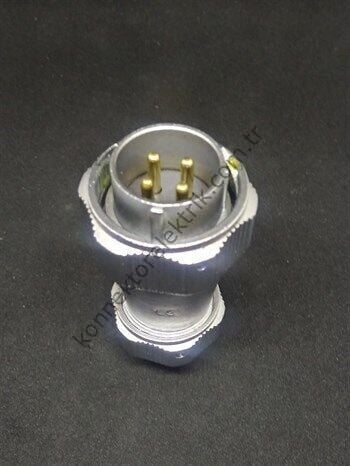 WEIPU WY24J4TE 4 Pin IP67 Metal Kasa Bayonet Kablo Tipi Erkek Su Geçirmez Konnektör