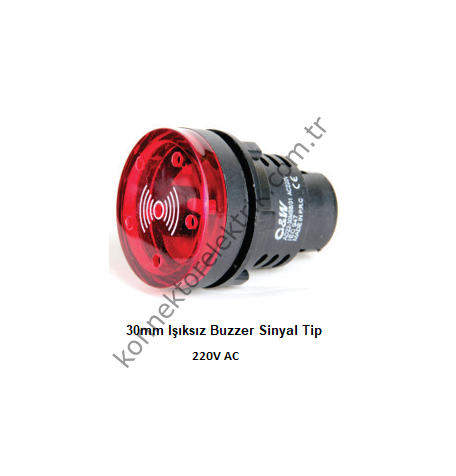 LEAGLO AD22-30SM-31 Işıksız Buzzer Sinyal Tip 30mm 220V AC