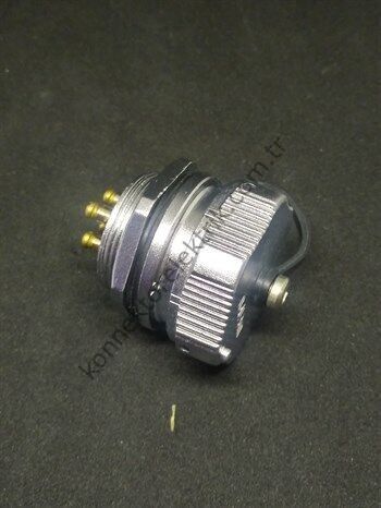 WEIPU WY24K4ZM 4 Pin IP67 Metal Kasa Bayonet Panel Tipi Dişi Su Geçirmez Konnektör