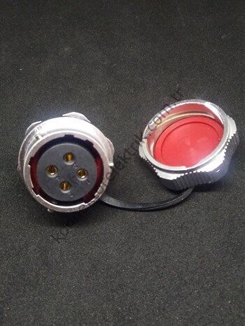 WY24K4ZM IP67 Metal Bayonet Panel Tipi Konnektör