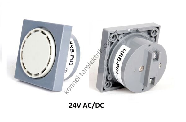 LEAGLO HRB-024 Işıksız Pano Tipi Buzzer 80x80 24V AC/DC