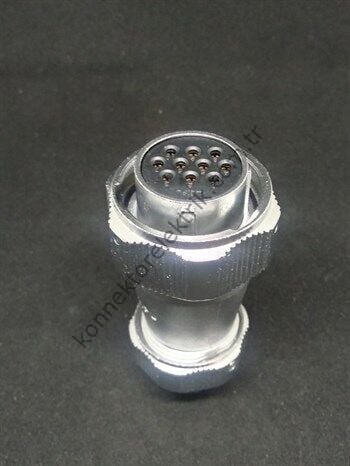 WEIPU WY24K10TE 10 Pin IP67 Metal Kasa Bayonet Kablo Tipi Dişi Su Geçirmez Konnektör