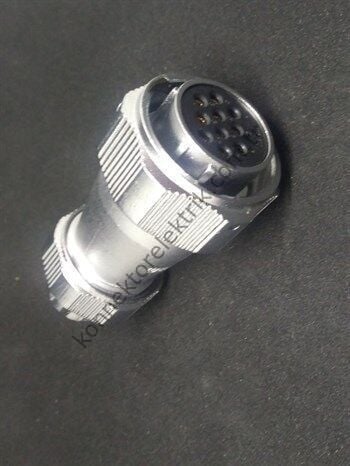 WEIPU WY24K10TE 10 Pin IP67 Metal Kasa Bayonet Kablo Tipi Dişi Su Geçirmez Konnektör