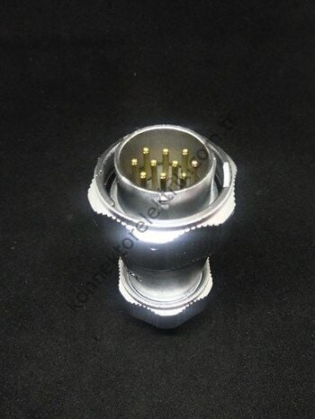 WEIPU WY24J10TE 10 Pin IP67 Metal Kasa Bayonet Kablo Tipi Erkek Su Geçirmez Konnektör