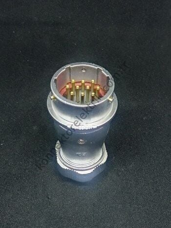 WEIPU WY24J10ZE 10 Pin IP67 Metal Kasa Bayonet Karşıt Kablo Tipi Erkek Su Geçirmez Konnektör