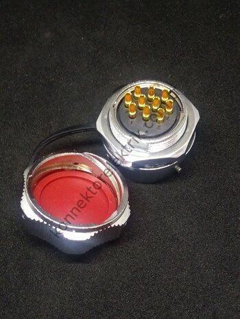 WY24K10ZM IP67 Metal Bayonet Panel Tipi Konnektör