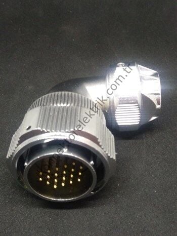 WEIPU WY28J20TU 20 Pin IP67 Metal Kasa Bayonet Kablo Tipi Erkek Su Geçirmez Konnektör