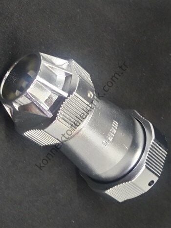 WEIPU WY40J5TE 5 Pin IP67 Metal Kasa Bayonet Kablo Tipi Erkek Su Geçirmez Konnektör