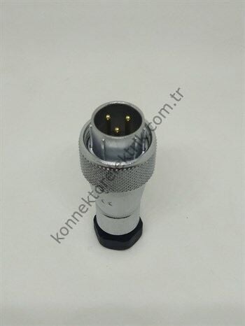 WEIPU WF16J3TA 3 Pin IP67 Metal Kasa Kablo Tipi Erkek Su Geçirmez Konnektör