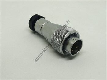 WEIPU WF16J4TA 4 Pin IP67 Metal Kasa Kablo Tipi Erkek Su Geçirmez Konnektör