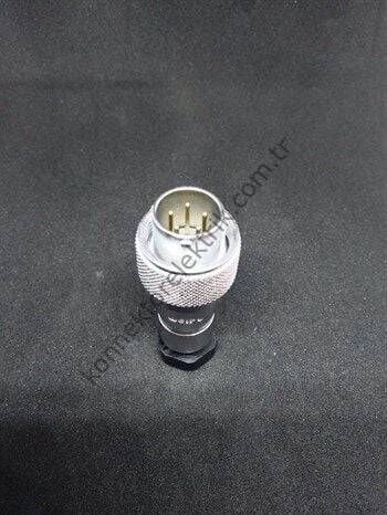 WEIPU WF16J5TA 5 Pin IP67 Metal Kasa Kablo Tipi Erkek Su Geçirmez Konnektör