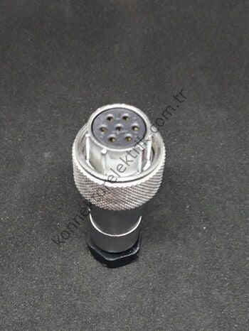 WEIPU WF16K7TA 7 Pin IP67 Metal Kasa Kablo Tipi Dişi Su Geçirmez Konnektör
