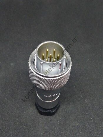 WEIPU WF16J7TA 7 Pin IP67 Metal Kasa Kablo Tipi Erkek Su Geçirmez Konnektör