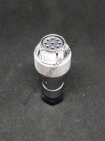 WEIPU WF16K9TA 9 Pin IP67 Metal Kasa Kablo Tipi Dişi Su Geçirmez Konnektör