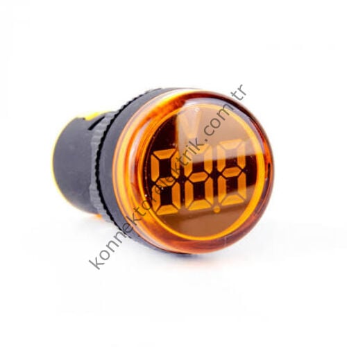LEAGLO AD22-22VM-DC-Y Yuvarlak DC LED Voltmetre 22mm 5-60VDC