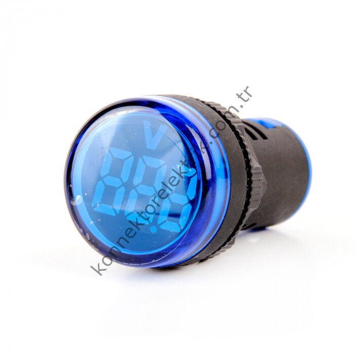 LEAGLO AD22-22VM-DC-B Yuvarlak DC LED Voltmetre 22mm 5-60VDC
