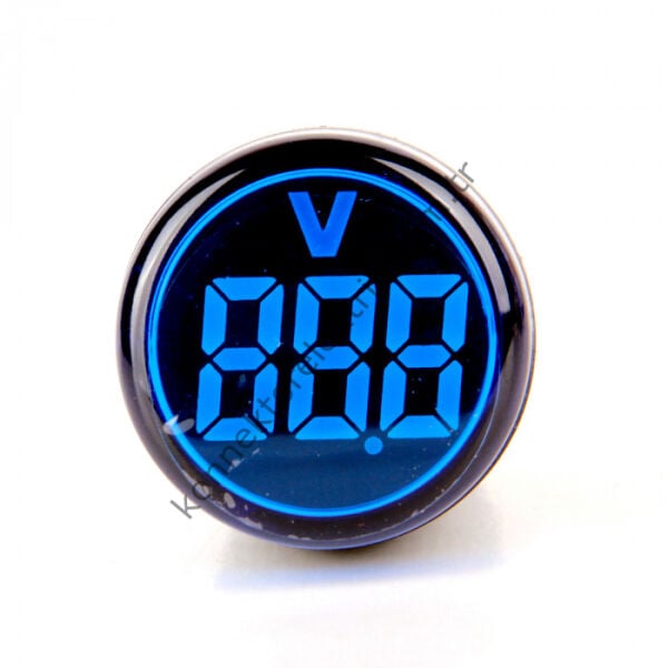 LEAGLO AD22-22VM-DC-B Yuvarlak DC LED Voltmetre 22mm 5-60VDC