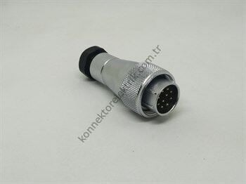 WEIPU WF16J10TA 10 Pin IP67 Metal Kasa Kablo Tipi Erkek Su Geçirmez Konnektör