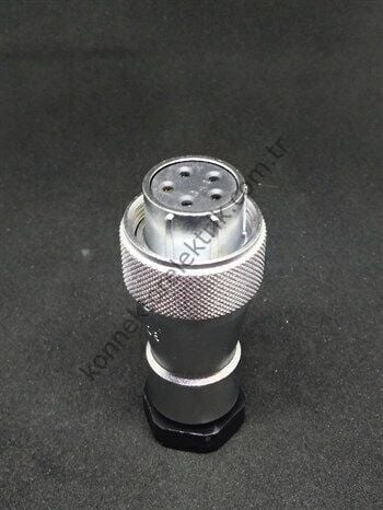 WEIPU WF20K5TA 5 Pin IP67 Metal Kasa Kablo Tipi Dişi Su Geçirmez Konnektör