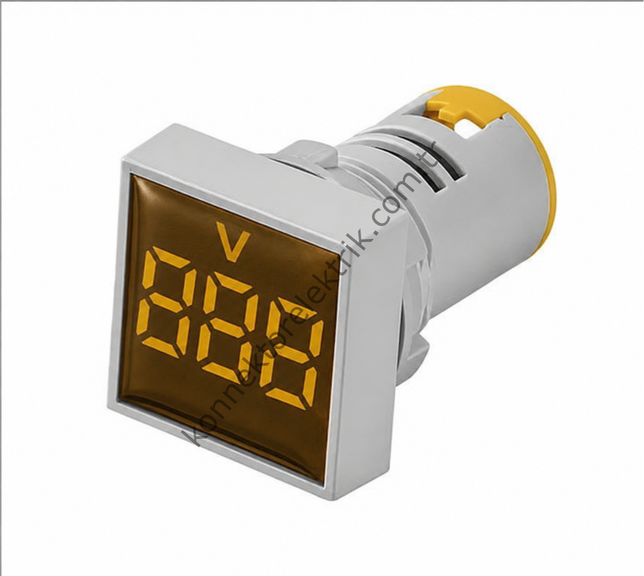 LEAGLO AD22-22VM-S-DC-Y Kare DC LED Voltmetre 22mm 5-60VDC