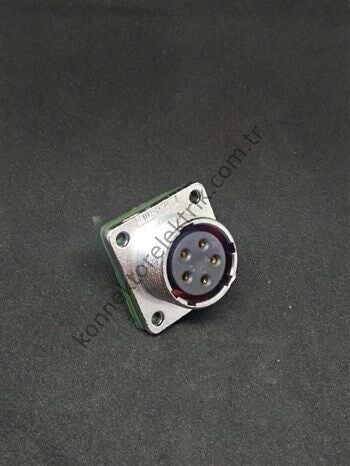 WEIPU WF20K5Z 5 Pin IP67 Metal Kasa Panel Tipi Dişi Su Geçirmez Konnektör