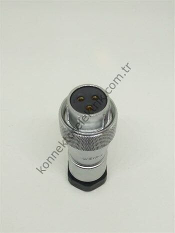 WEIPU WF20K3TA 3 Pin IP67 Metal Kasa Kablo Tipi Dişi Su Geçirmez Konnektör