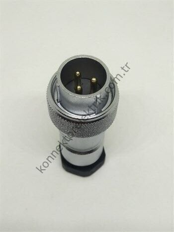 WEIPU WF20J3TA 3 Pin IP67 Metal Kasa Kablo Tipi Erkek Su Geçirmez Konnektör