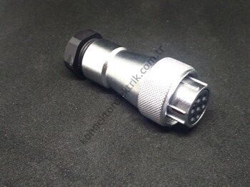 WEIPU WF20K7TA 7 Pin IP67 Metal Kasa Kablo Tipi Dişi Su Geçirmez Konnektör