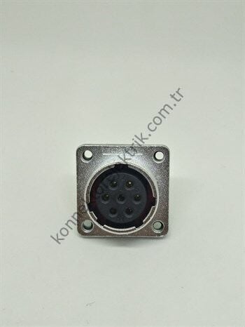 WEIPU WF20K7Z 7 Pin IP67 Metal Kasa Panel Tipi Dişi Su Geçirmez Konnektör
