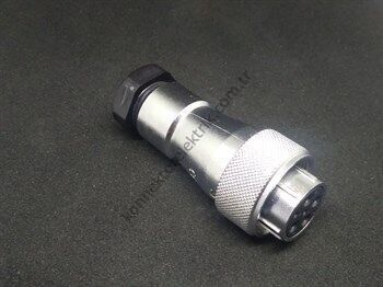 WEIPU WF20K6TA 6 Pin IP67 Metal Kasa Kablo Tipi Dişi Su Geçirmez Konnektör