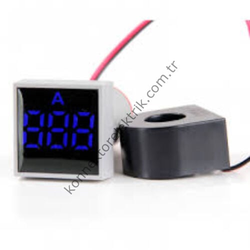 LEAGLO AD22-22AM-S-AC-B Kare Ampermetre Akım Trafolu 22mm 0-100A
