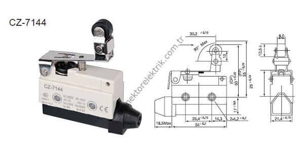 CNTD CZ-7144 Serisi Plastik  Gövde Limit Switch