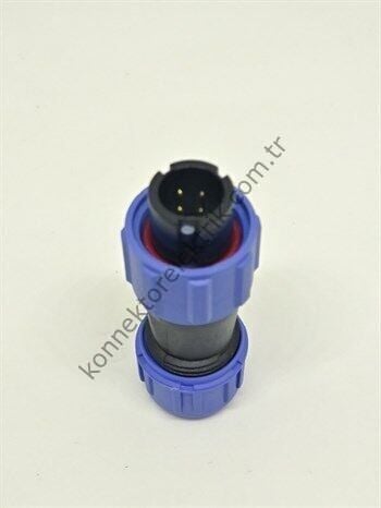 WEIPU SP1110/P4 4 Pin IP68 Plastik Kasa Kablo Tipi Erkek Su Geçirmez Konnektör