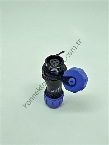 WEIPU SP1111/S4 4 Pin IP68 Plastik Kasa Karşıt Kablo Tipi Dişi Su Geçirmez Konnektör