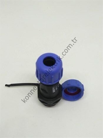 WEIPU SP1111/P4 4 Pin IP68 Plastik Kasa Karşıt Kablo Tipi Erkek Su Geçirmez Konnektör