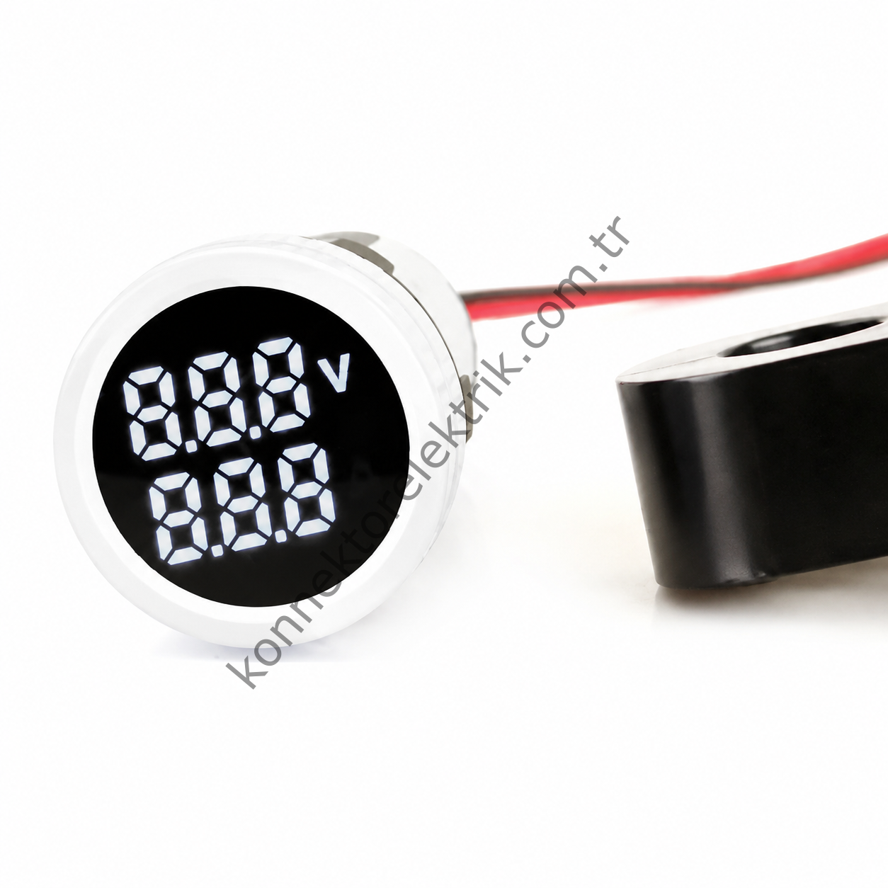 LEAGLO AD22-22VAM-AC-W Voltmetre & Ampermetre Akım Trafolu 22mm 20-500V AC & 0-100A