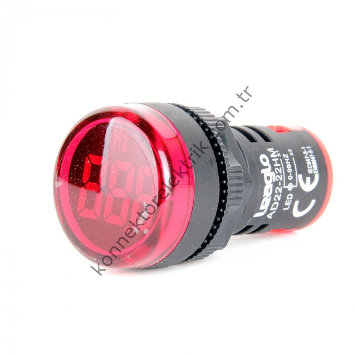 LEAGLO AD22-22HM-AC-R Led Frekansmetre 22mm 0-99Hz AC