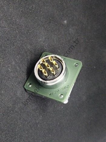 WEIPU WF20J7Z 7 Pin IP67 Metal Kasa Panel Tipi Erkek Su Geçirmez Konnektör