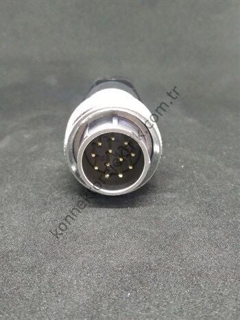 WEIPU WF20J12TA 12 Pin IP67 Metal Kasa Kablo Tipi Erkek Su Geçirmez Konnektör