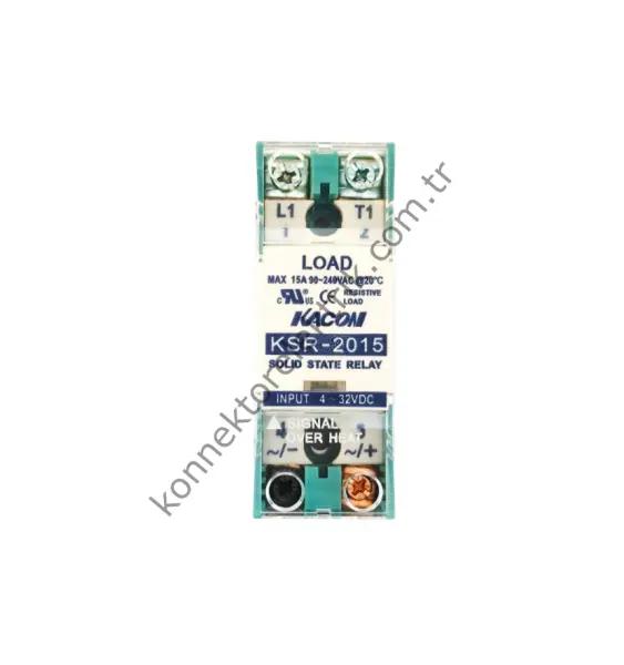 KACON KSR-2015 DC GİRİŞ / AC ÇIKIŞ 15A MONOFAZE SOĞUTUCULU SSR