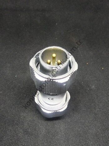 WY20J3TE IP67 Metal Bayonet Kablo Tipi Konnektör