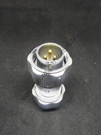 WEIPU WY20J3TE 3 Pin IP67 Metal Kasa Bayonet Kablo Tipi Erkek Su Geçirmez Konnektör