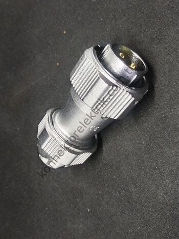 WEIPU WY20J3TE 3 Pin IP67 Metal Kasa Bayonet Kablo Tipi Erkek Su Geçirmez Konnektör