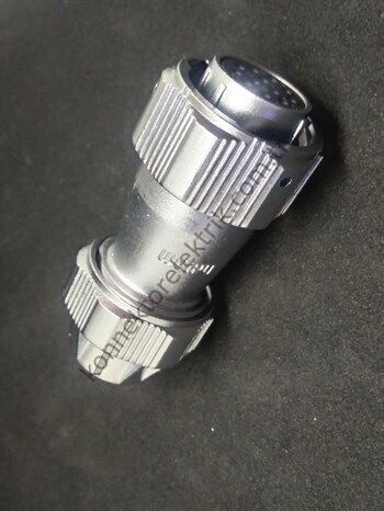 WEIPU WY20K12TE 12 Pin IP67 Metal Kasa Bayonet Kablo Tipi Dişi Su Geçirmez Konnektör