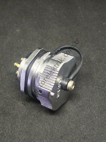 WEIPU WY24J4ZM 4 Pin IP67 Metal Kasa Bayonet Panel Tipi Erkek Su Geçirmez Konnektör