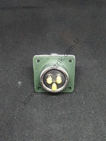 WEIPU WF20K3ZZ 3 Pin IP67 Metal Kasa Panel Tipi Dişi Su Geçirmez Konnektör